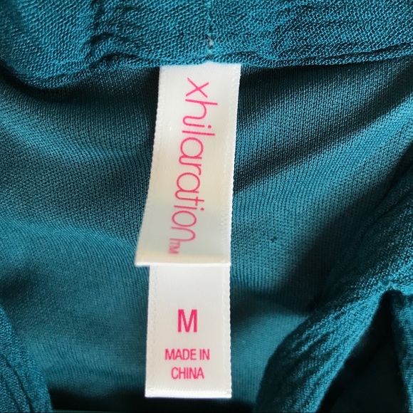 *SOLD* Xhilaration Tasteful Twirl Teal Short Lace Dress {Target / Size M / Used} - Picture 8 of 8